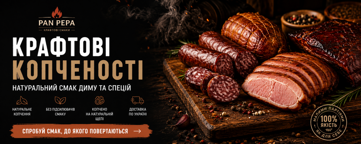 Банер слайдер копчення